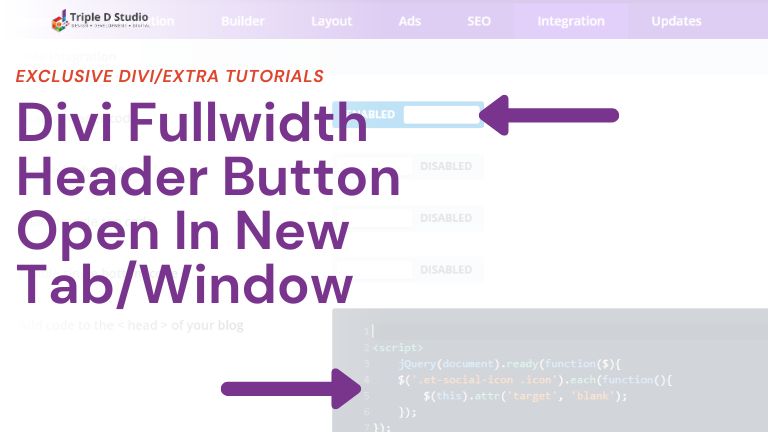 Open Buttons In a New Tab In The Divi Fullwidth Header